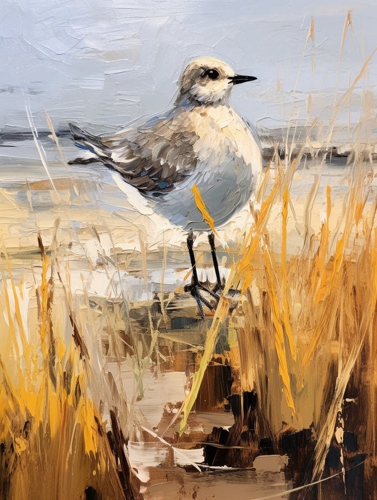 Bird Painting Grey Plover 1