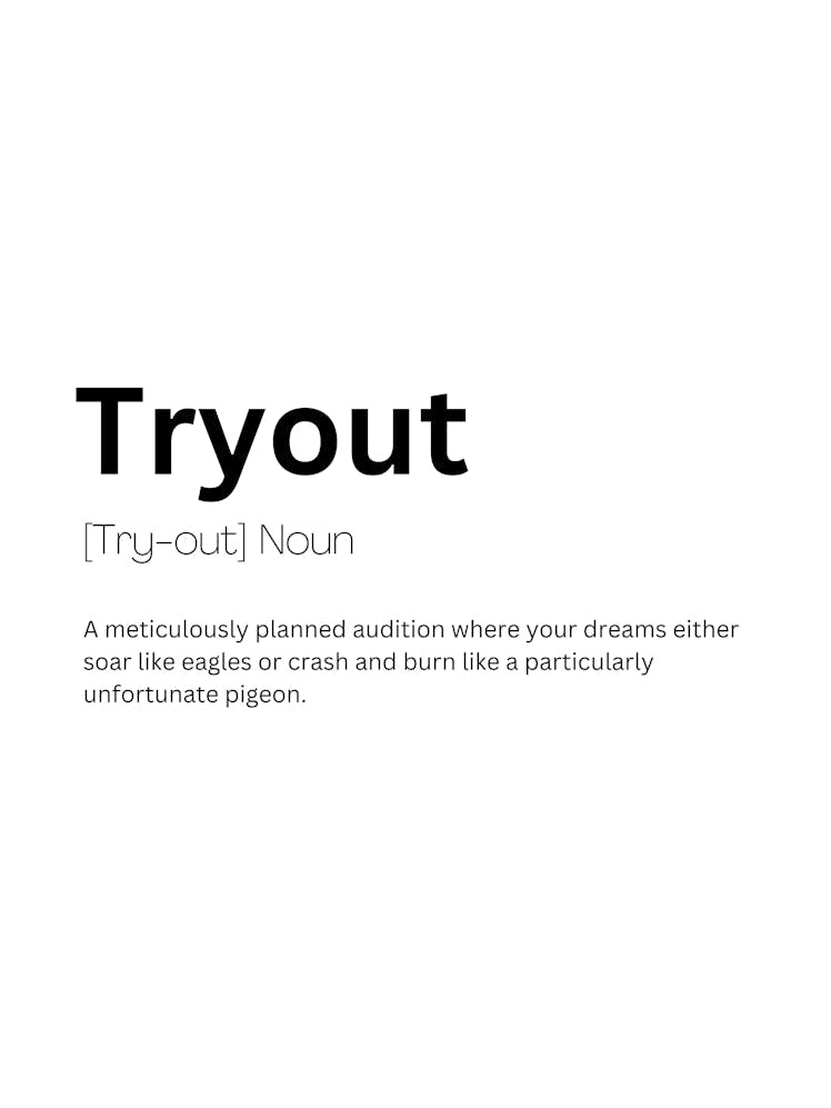 Tryout Definition Meaning