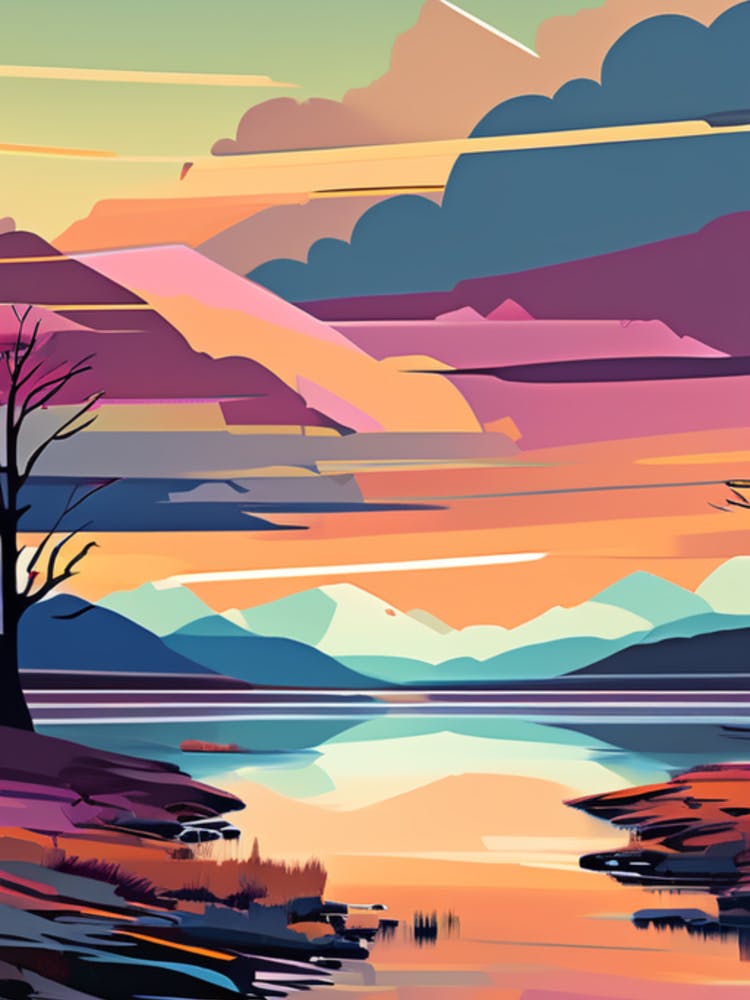 Sunset At The Lake 1