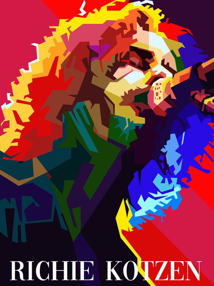 Ritchie Kotzen Guitarist Singer Pop Art