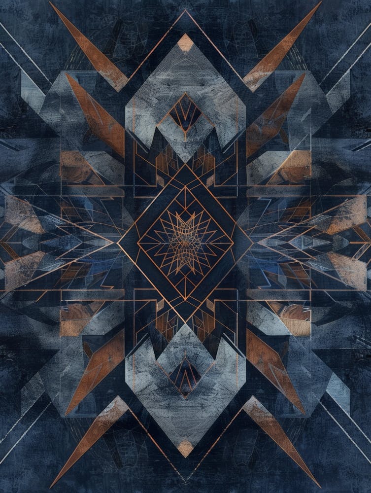 Abstract Geometric Painting
