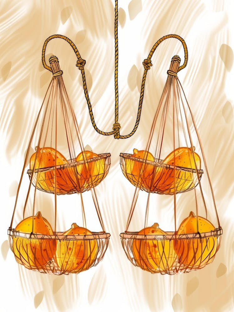 Oranges In Baskets