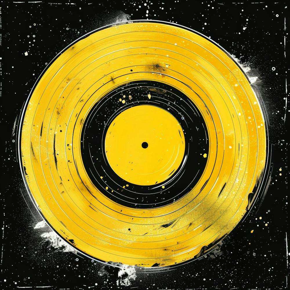 Yellow Vinyl Record