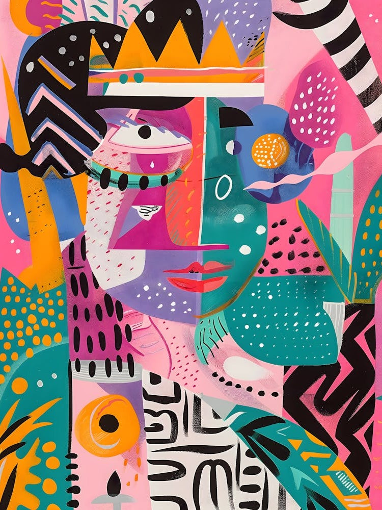 Matisse Inspired, Queen Of The Jungle, Fauvism Style