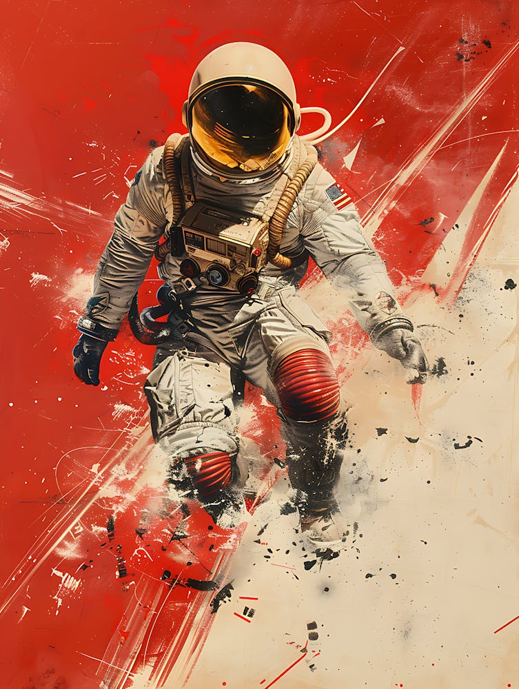 Beautiful Retro Astronaut 12