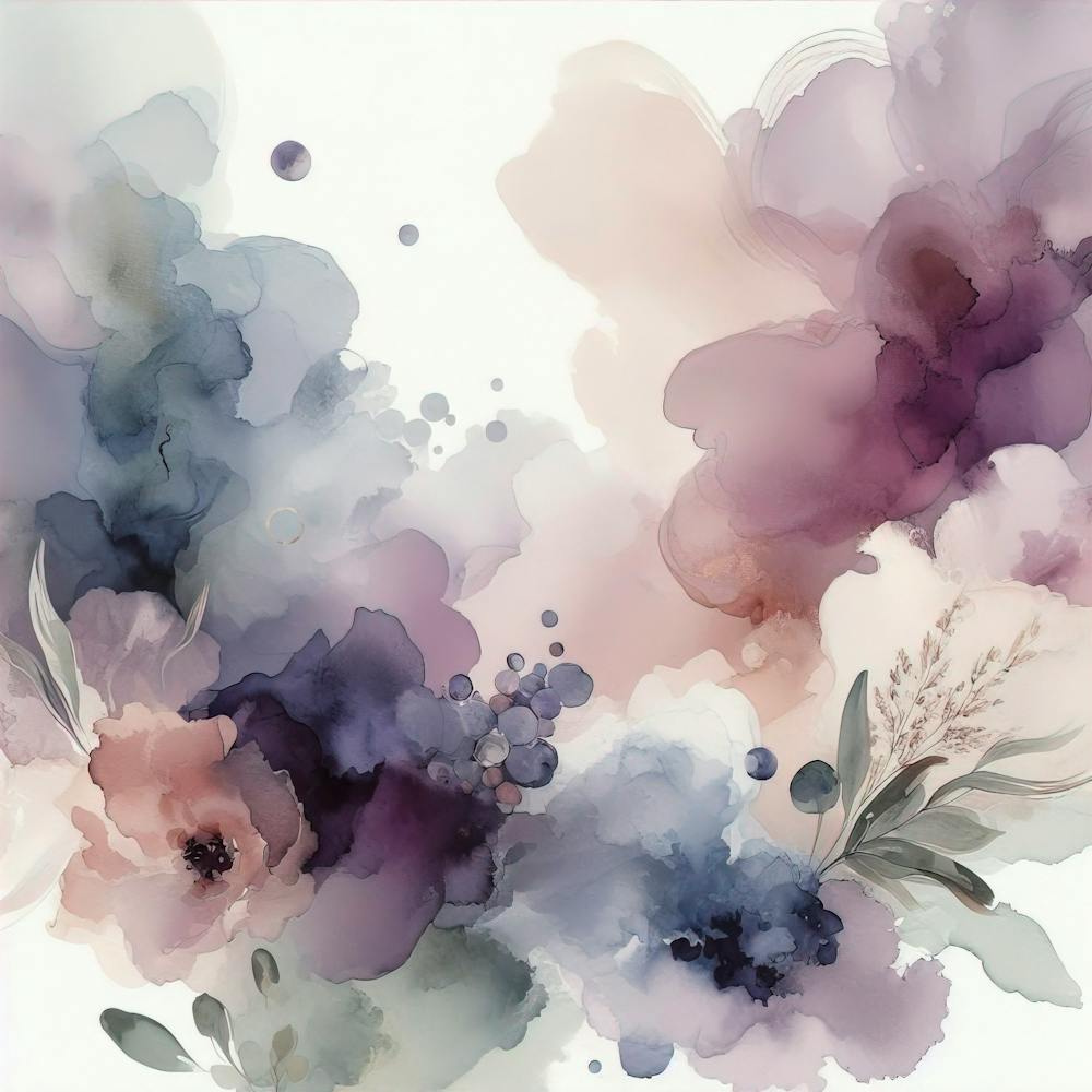 Abstract Watercolor Lilac Sage Lilac Olive Light Lilac Art Background