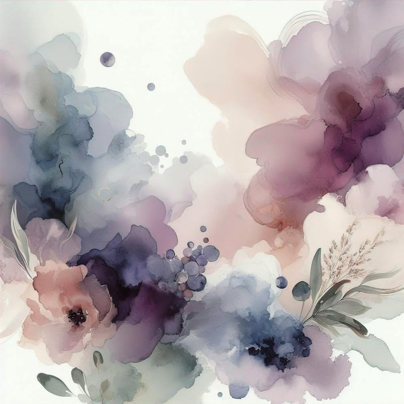 Abstract Watercolor Lilac Sage Lilac Olive Light Lilac Art Background