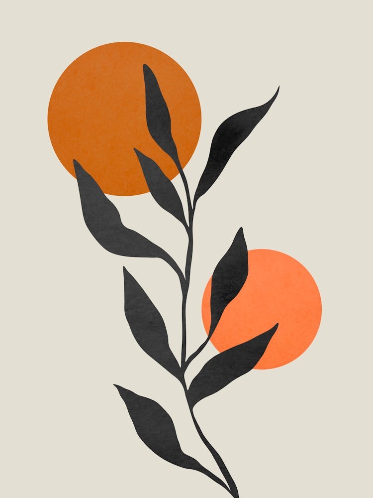 Geometric and floral composition 9