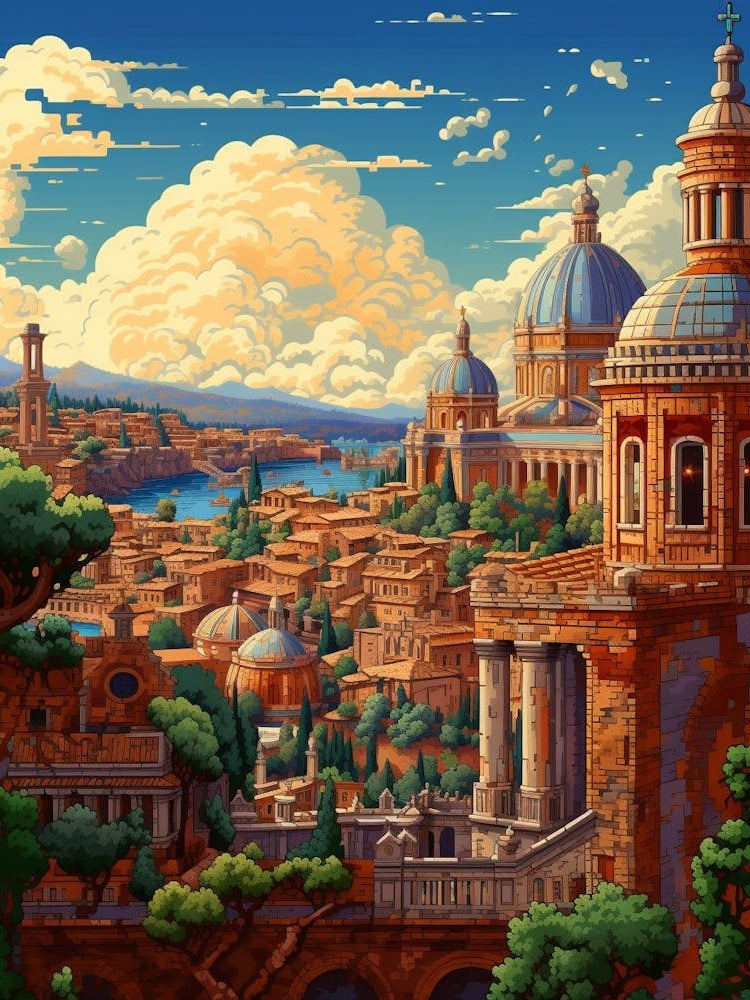 Rome Pixel Art 4