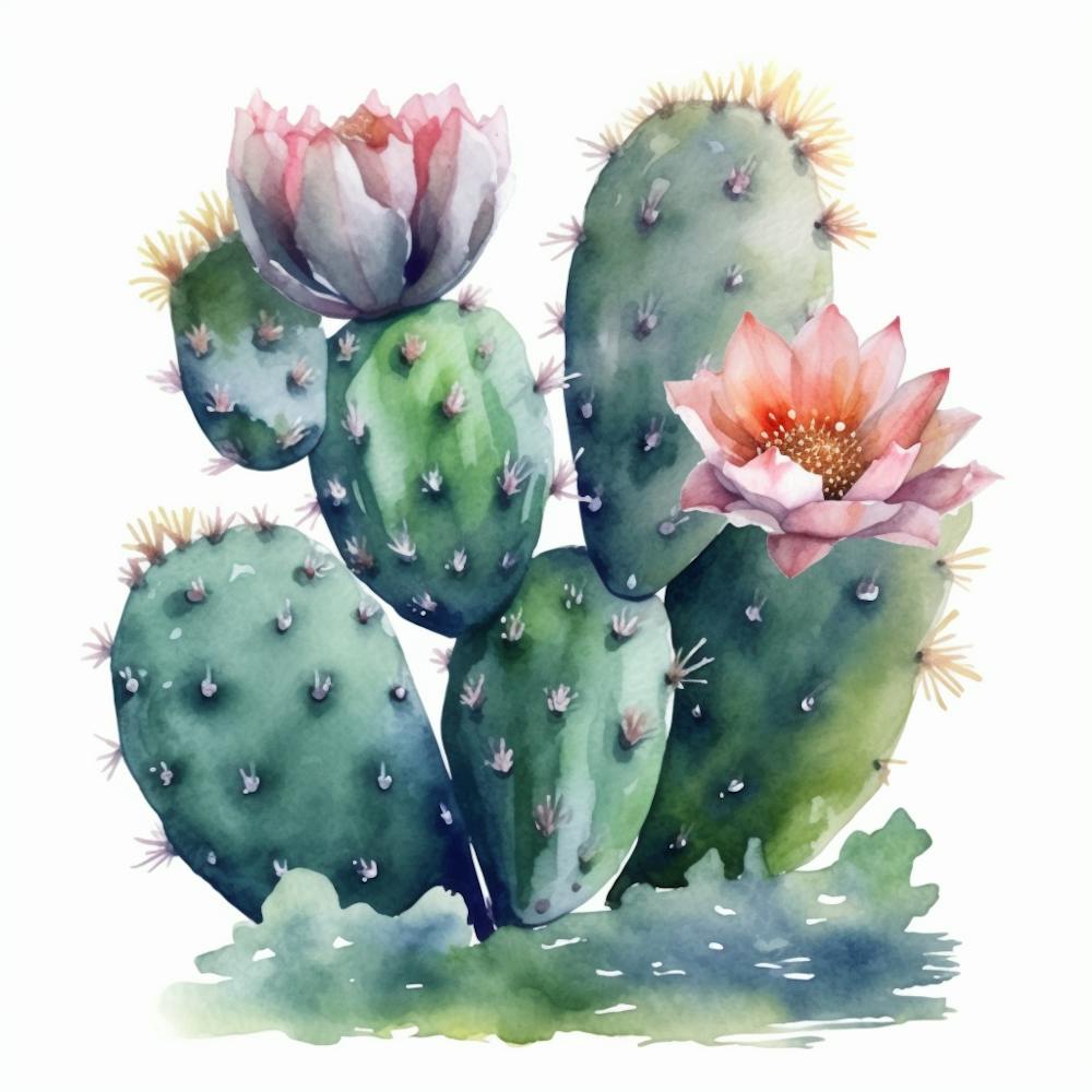 Watercolor Cactus 17