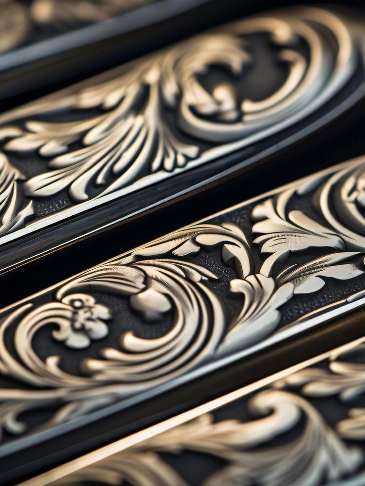 Close Up Of Ornate Knives