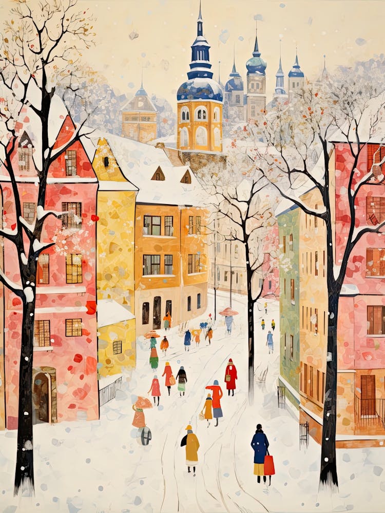 Winter Snow Vienna   Austria Snow Illustration