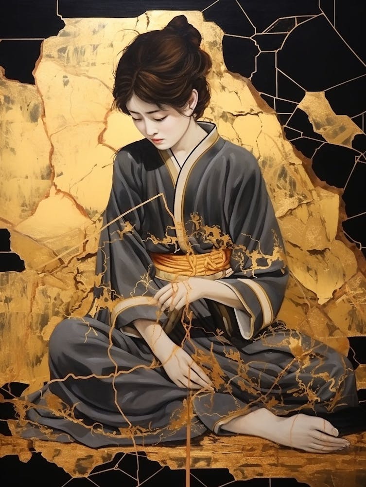 Kintsugi Golden Repair Japanese Style 7