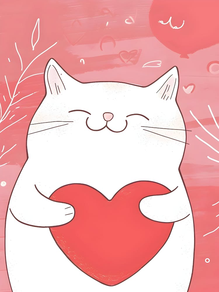 Valentine'S Day Cat 1