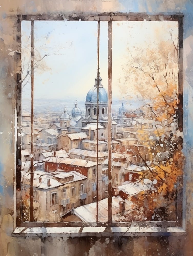 Winter Cityscape Budapest Hungary 2