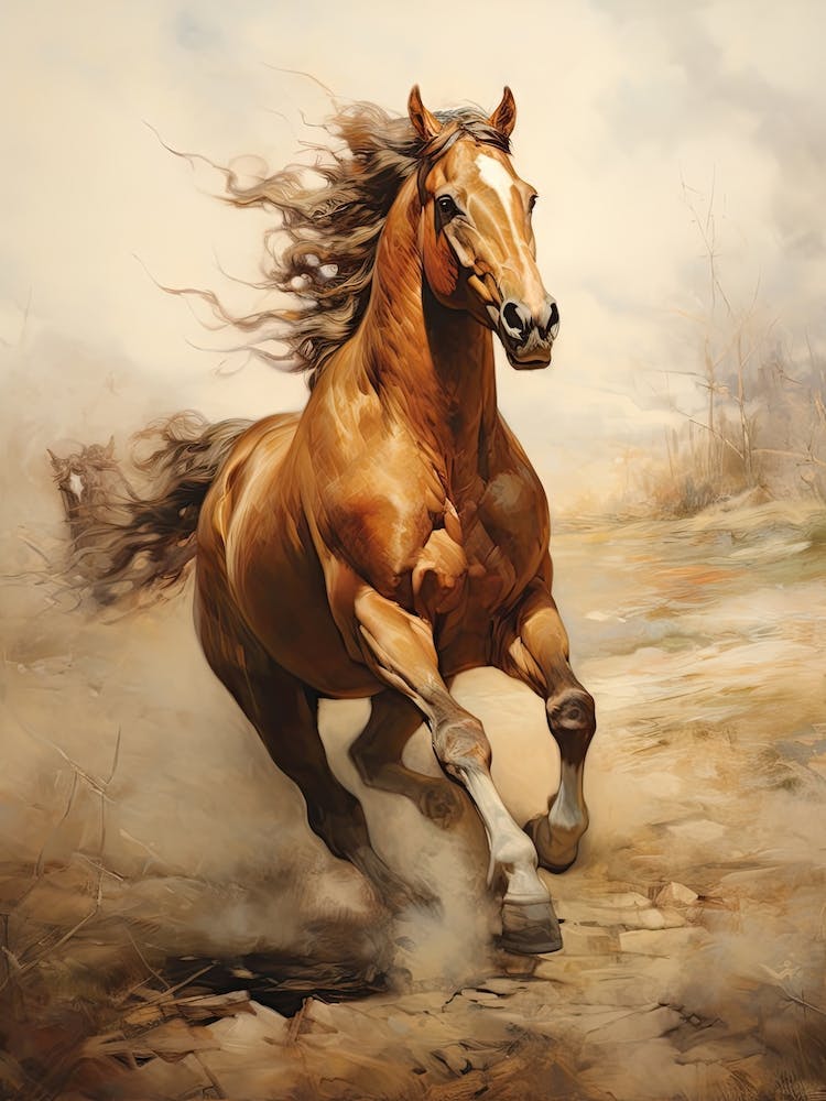 A Horse Painting In The Style Of Alla Prima 3