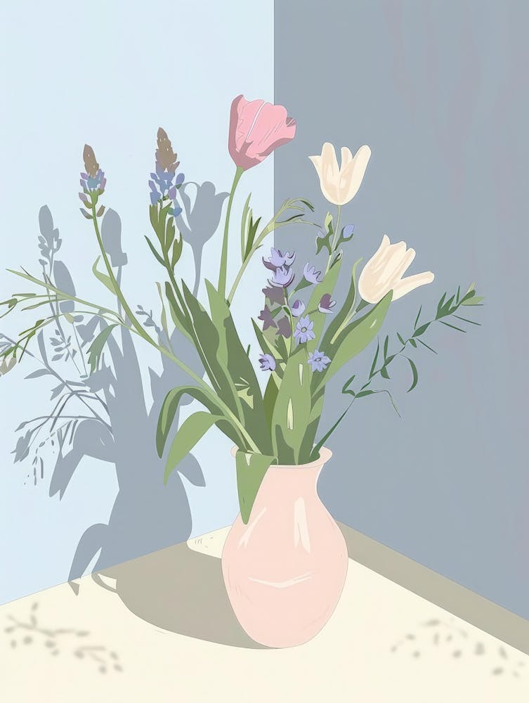 Fleurs dans un vase 48