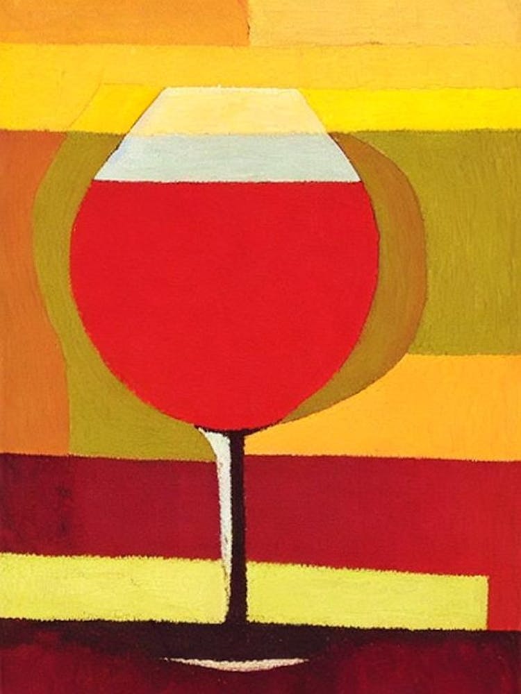 Nebbiolo Paul Klee Inspired Abstract Cocktail Poster