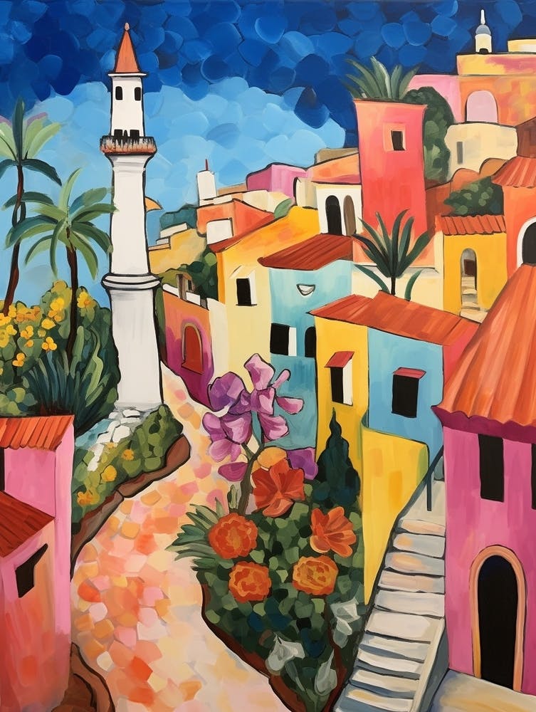Faro Portugal 6 Fauvist Painting