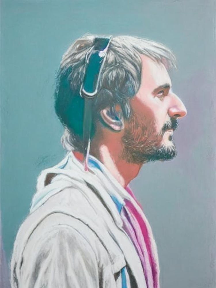 Eric Church Colourful Illustration