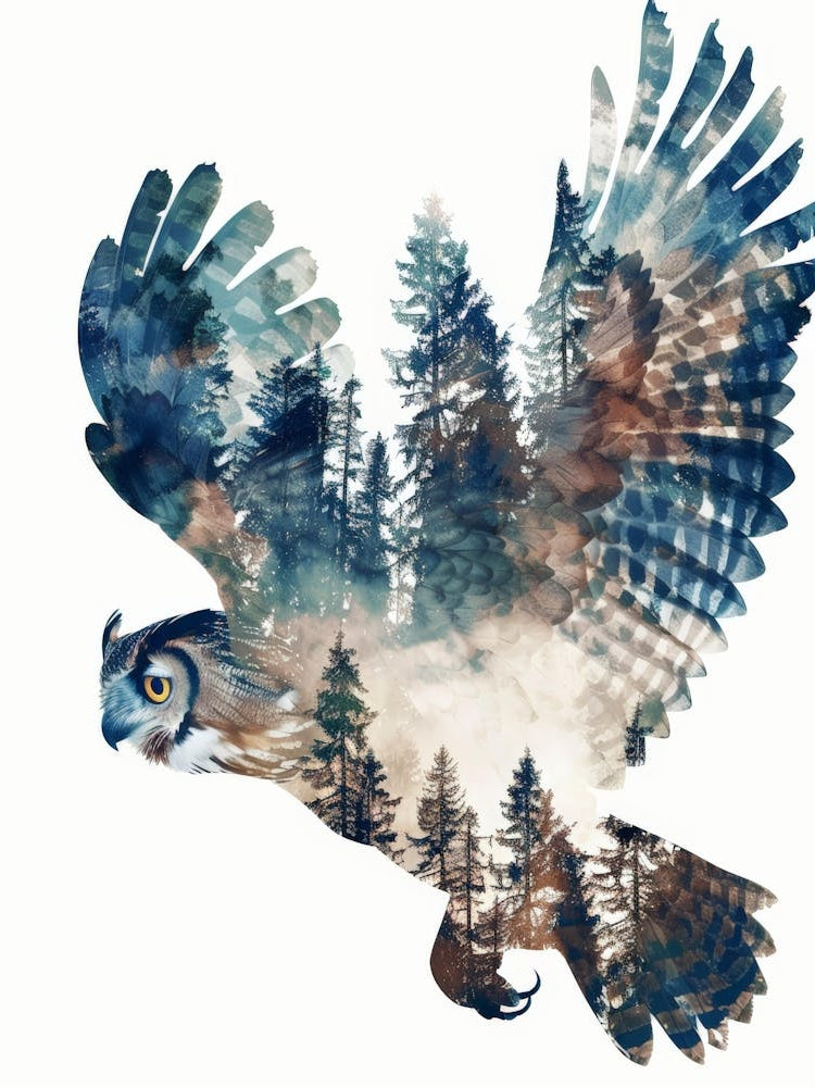 Owl In The Forest 2