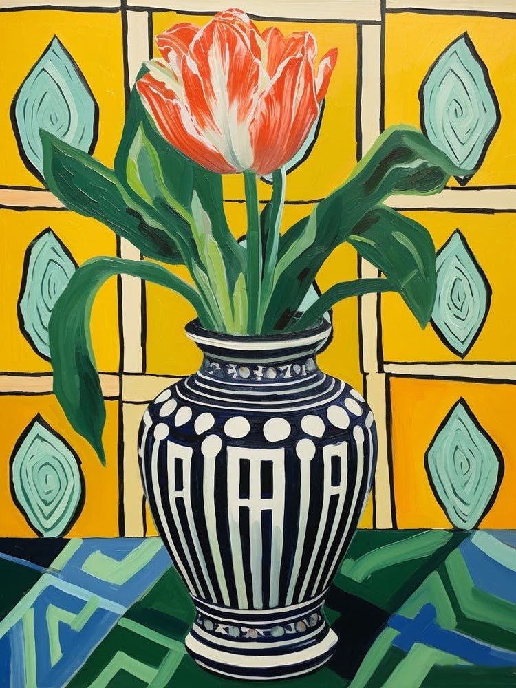 Flowers In A Vase Still Life Painting Tulips 16