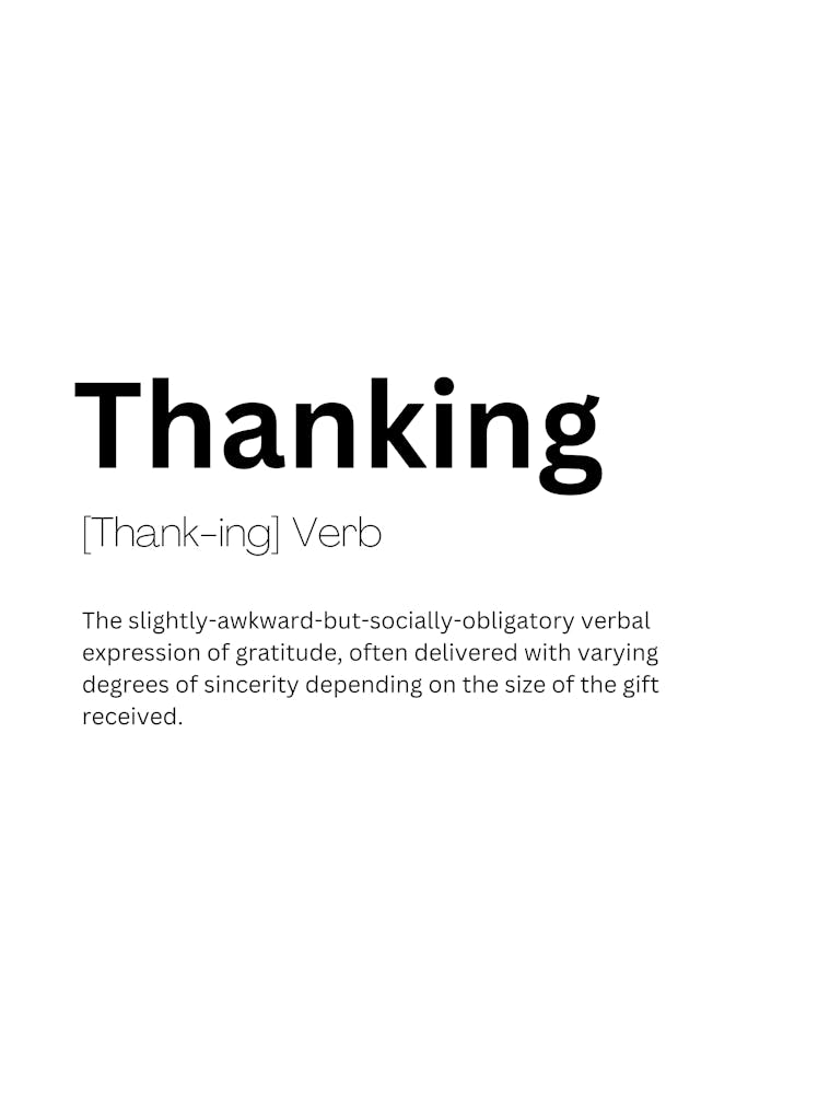 Thanking Definition Meaning 1