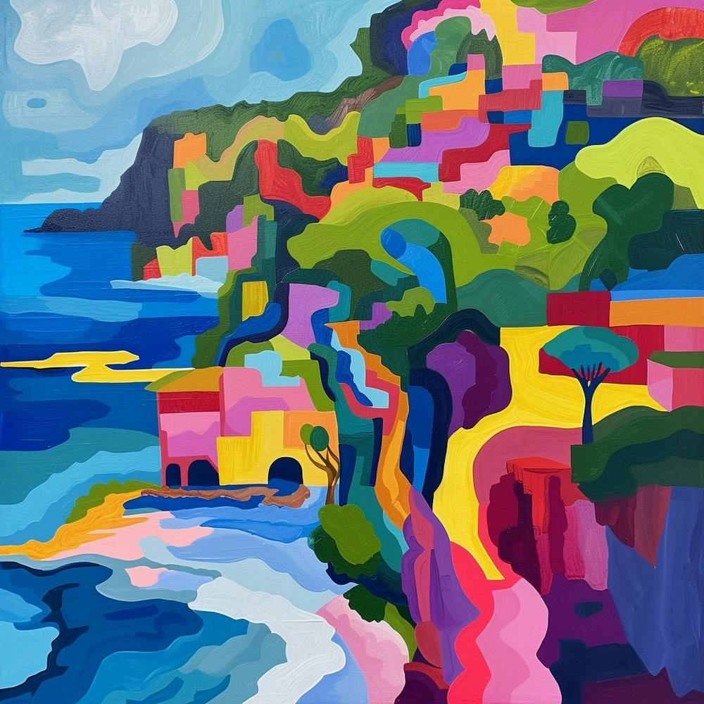 Abstract Travel Collection Roatn Honduras 2