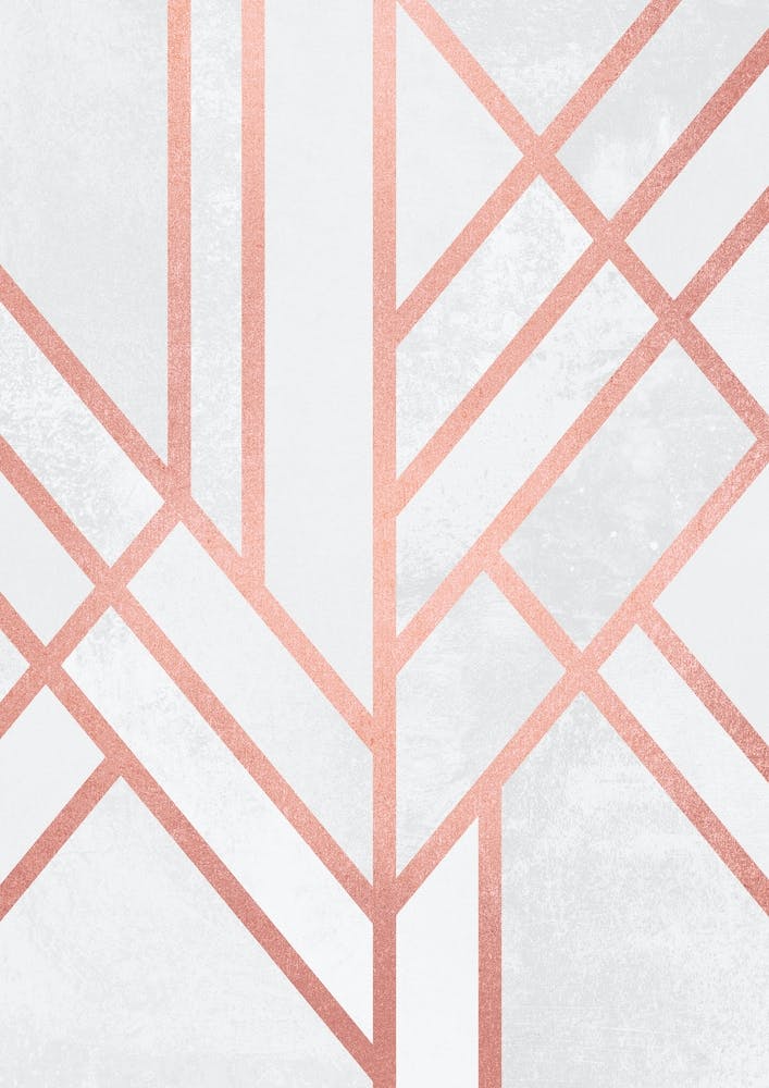 Art Deco Rose Gold