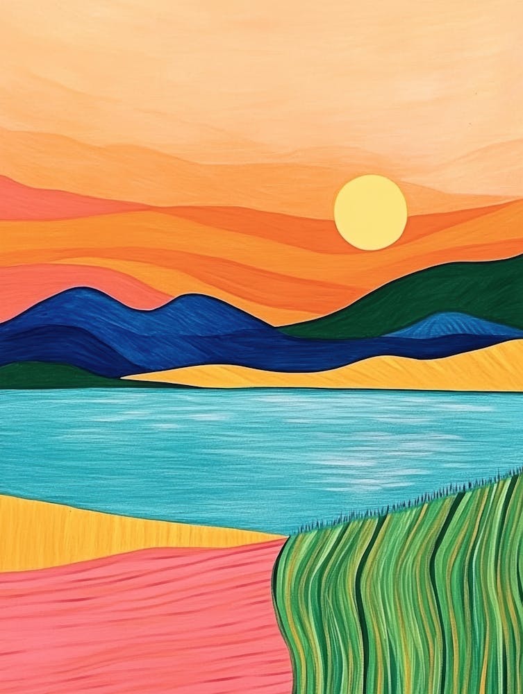 Sunset Over The Lake 10