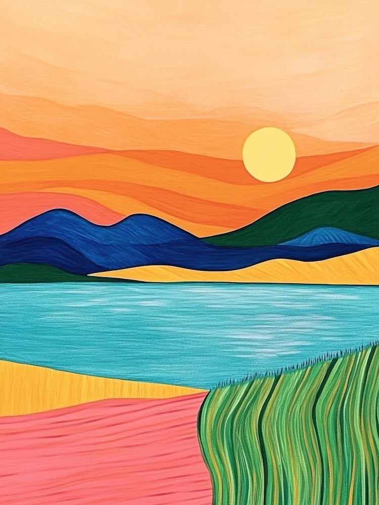 Sunset Over The Lake 10