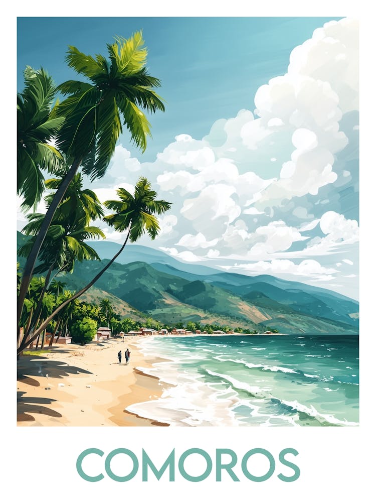 Affiche de voyage Comoros