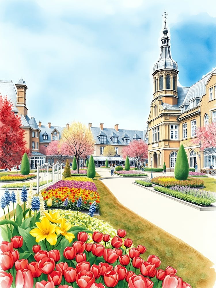 Tulips In The Park