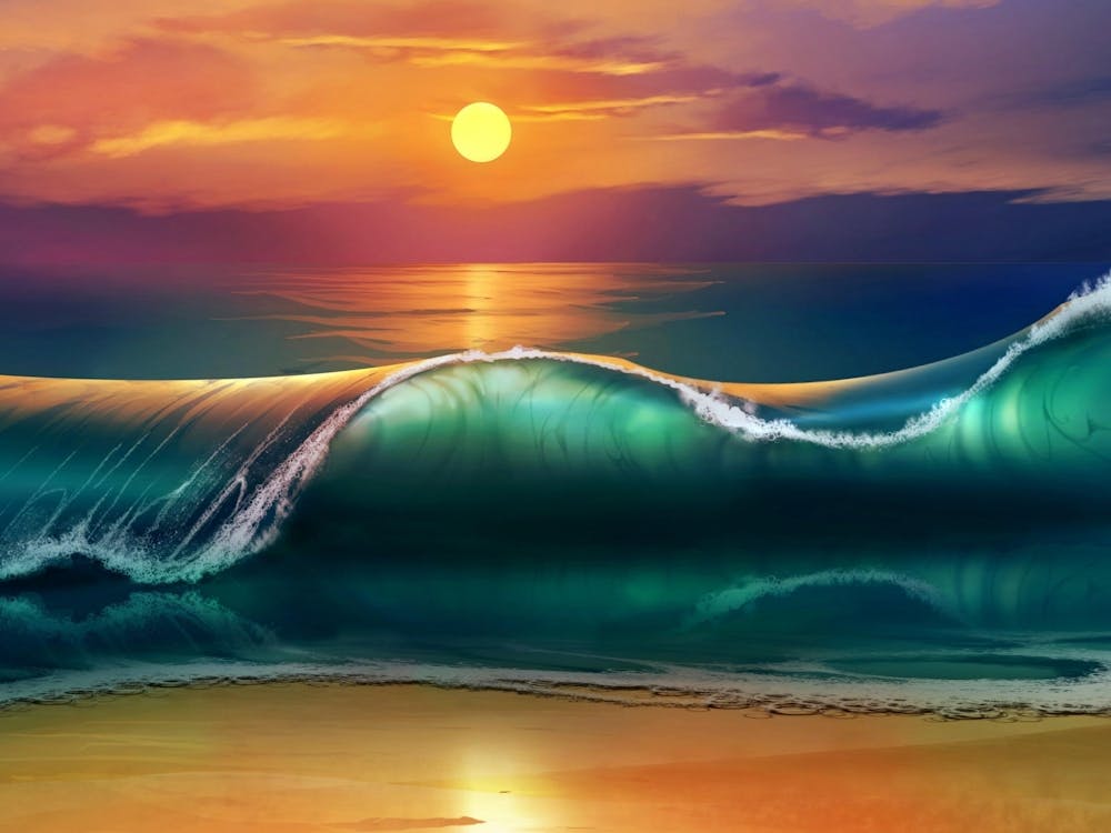 Sunset At The Beach 1