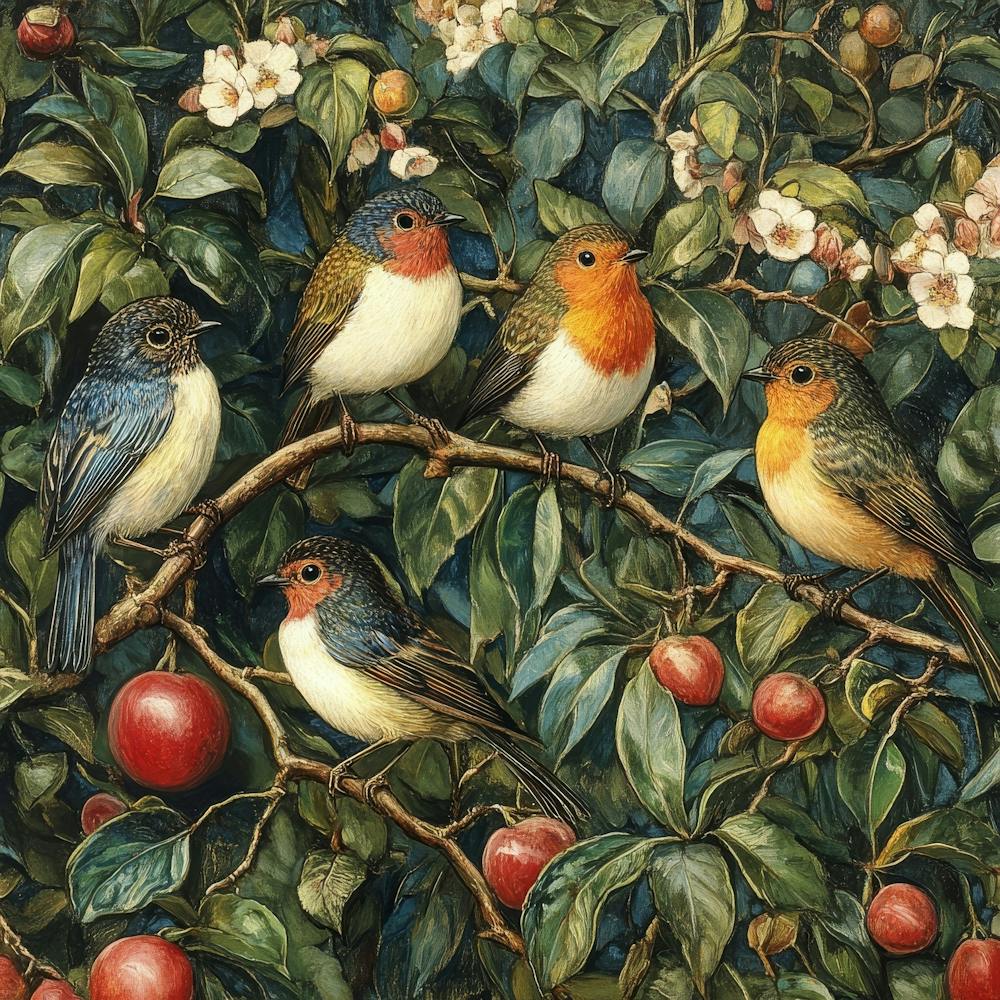 Birds In A Tree Art 12