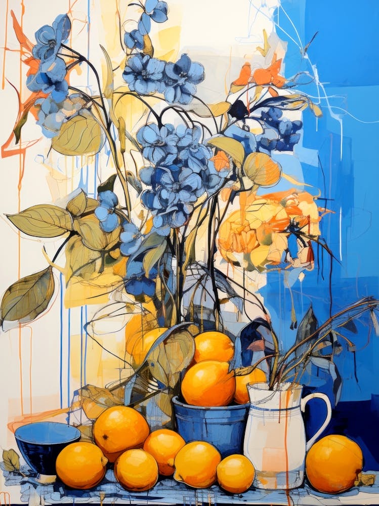 Hydrangeas And Lemons