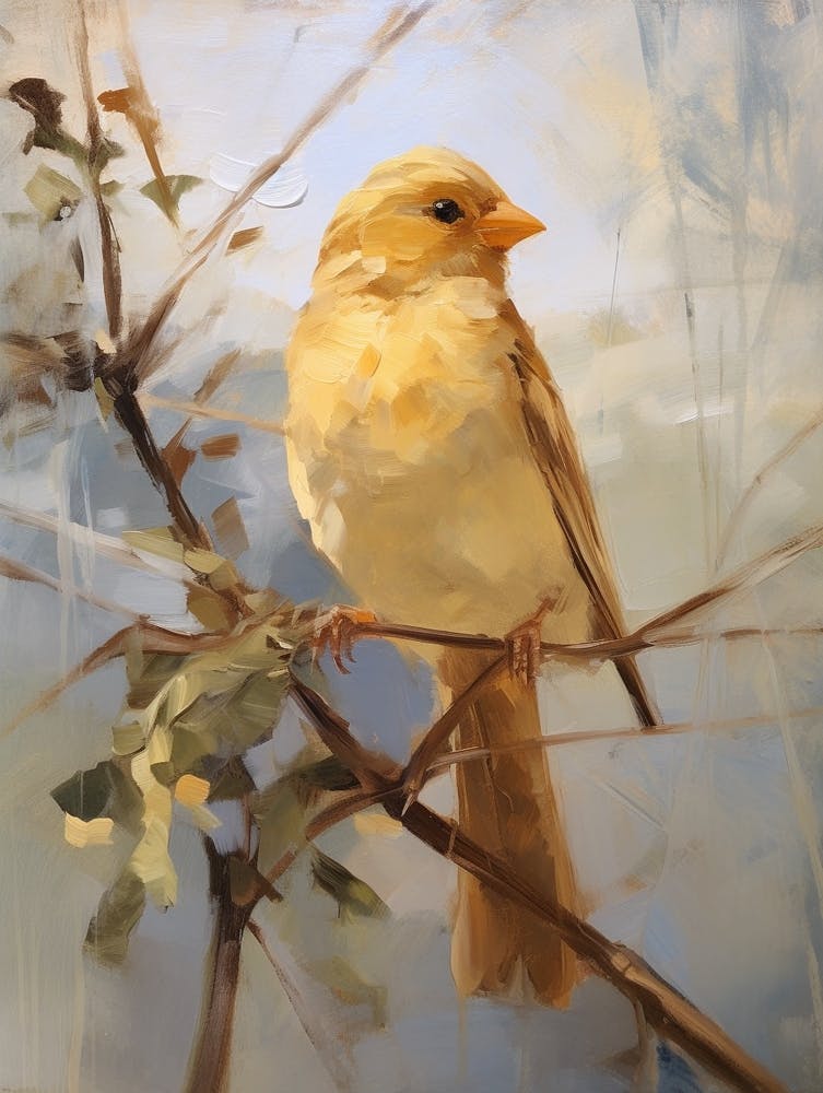 Bird Painting Finch 3