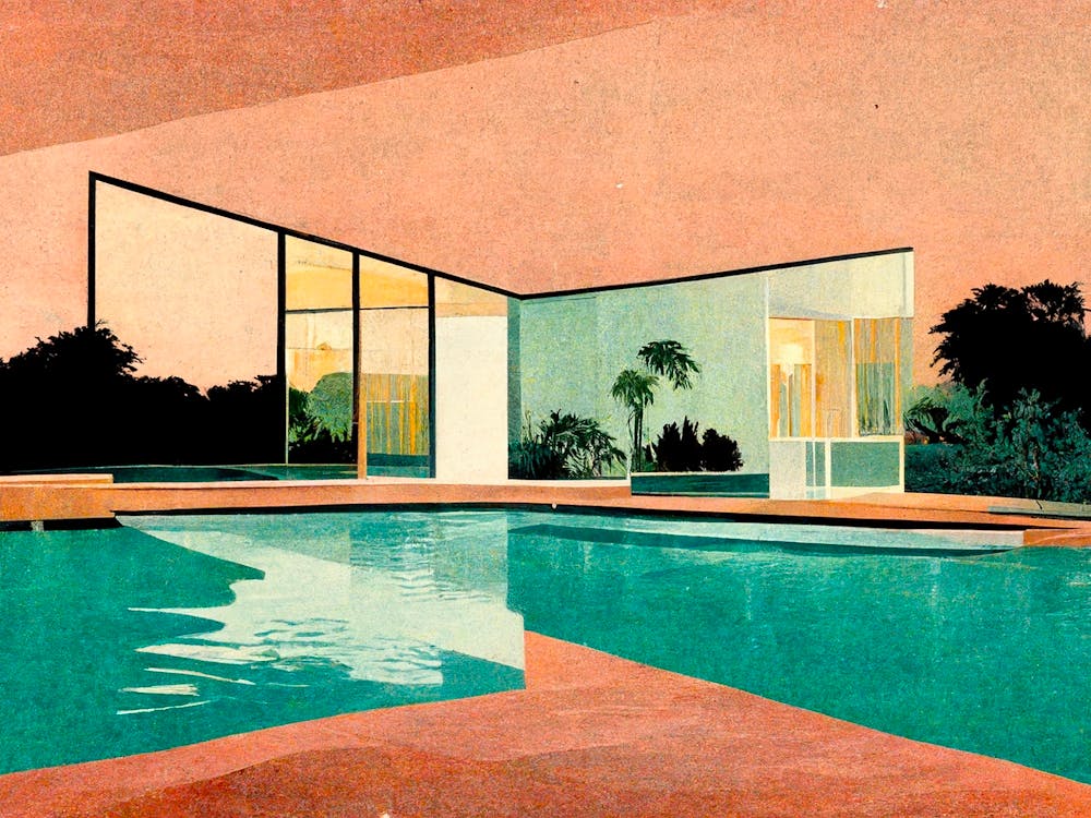 Hockney House Abstract