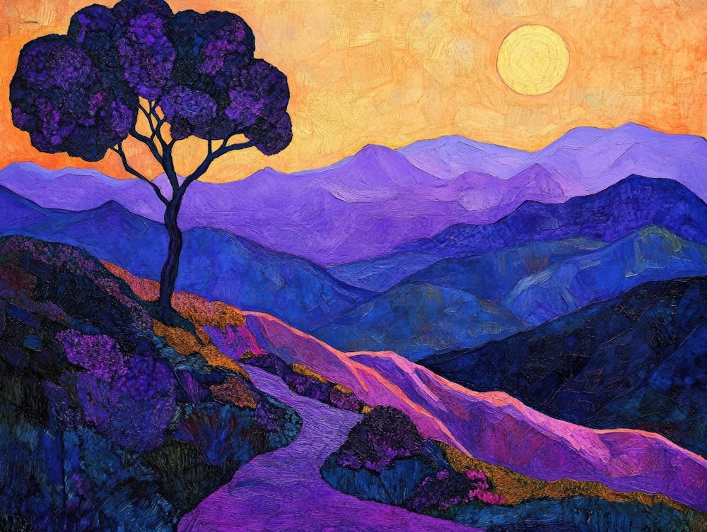 Sunset In The Mountains 120