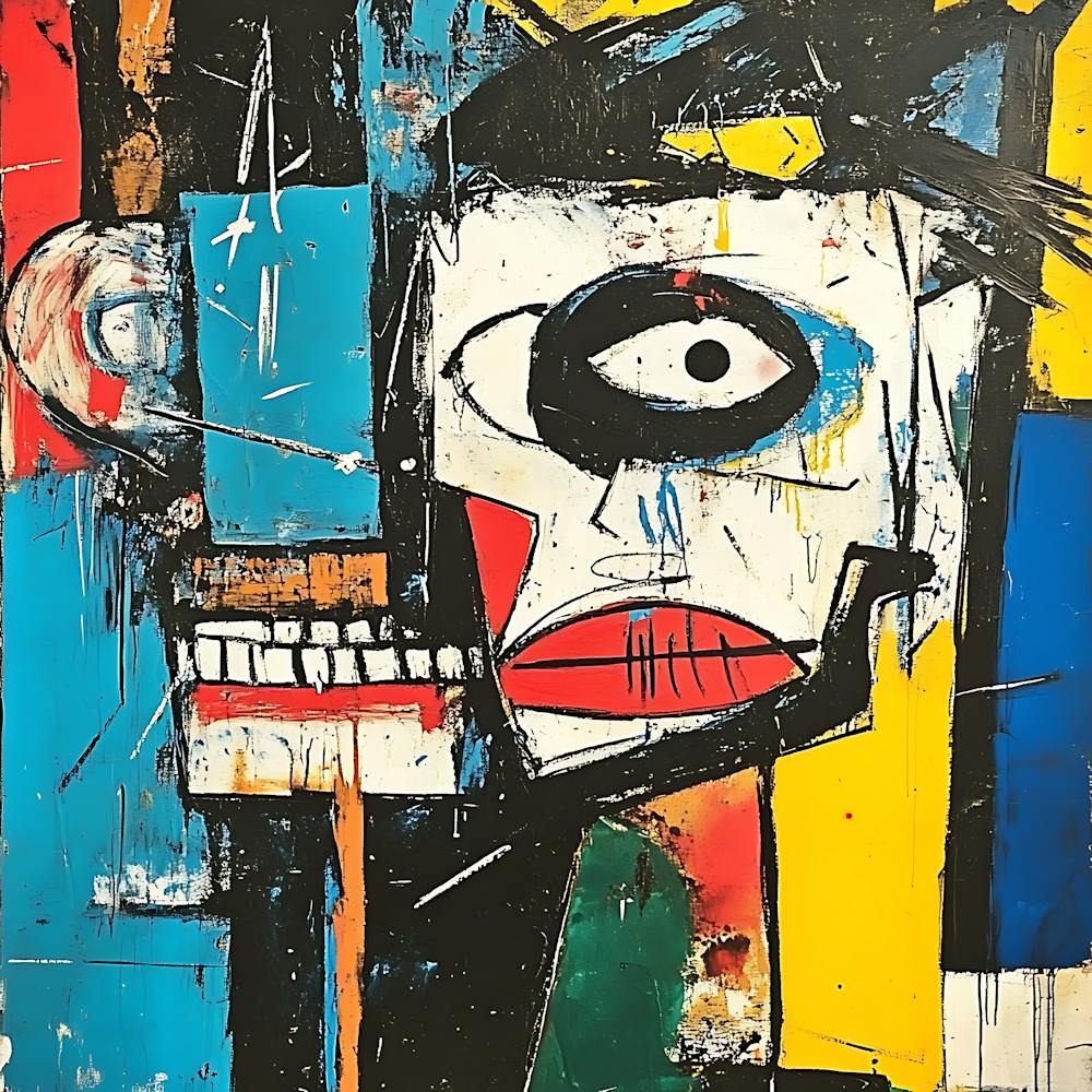 Abstract Painting Bold Shapes Energy 2