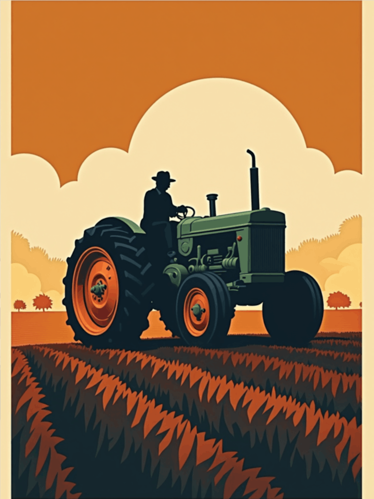 Art Deco Tractor