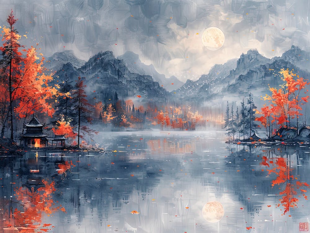 Autumn In The Mountains Canvas Print