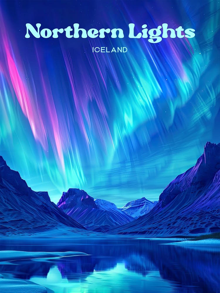 Nordlichter Island Tanzende Lichter Reisekunst