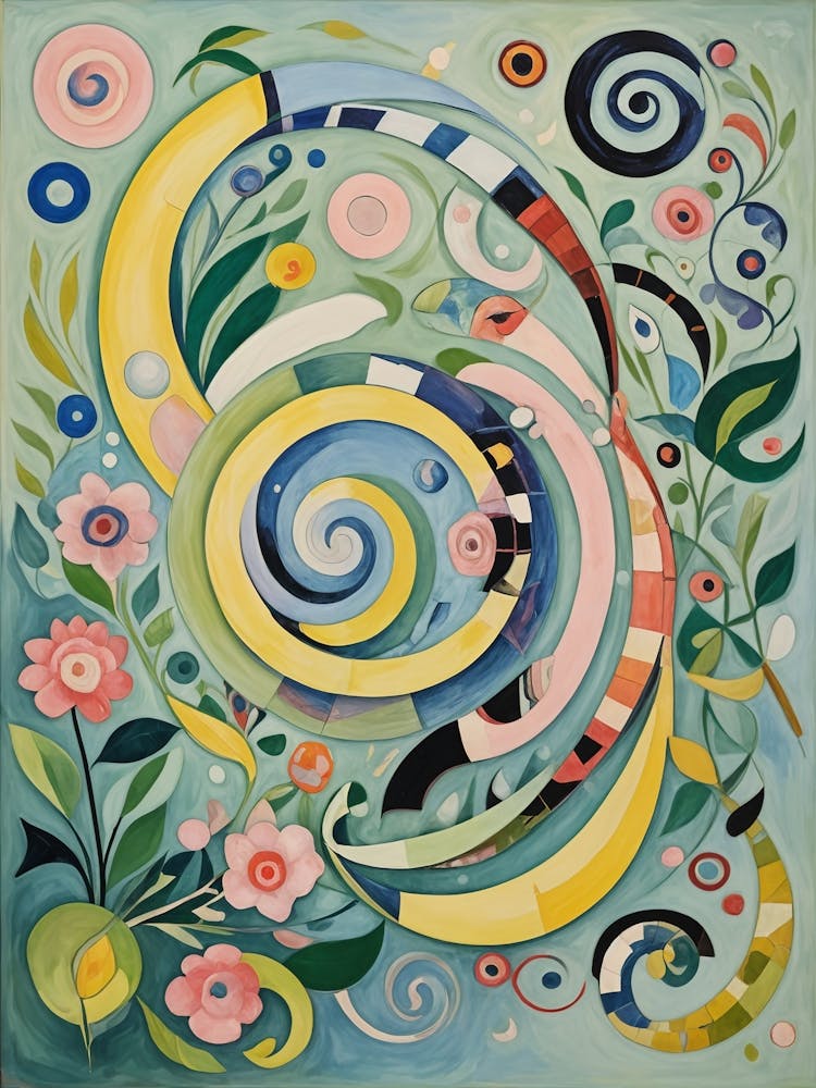 Bunte Pastellwirbel