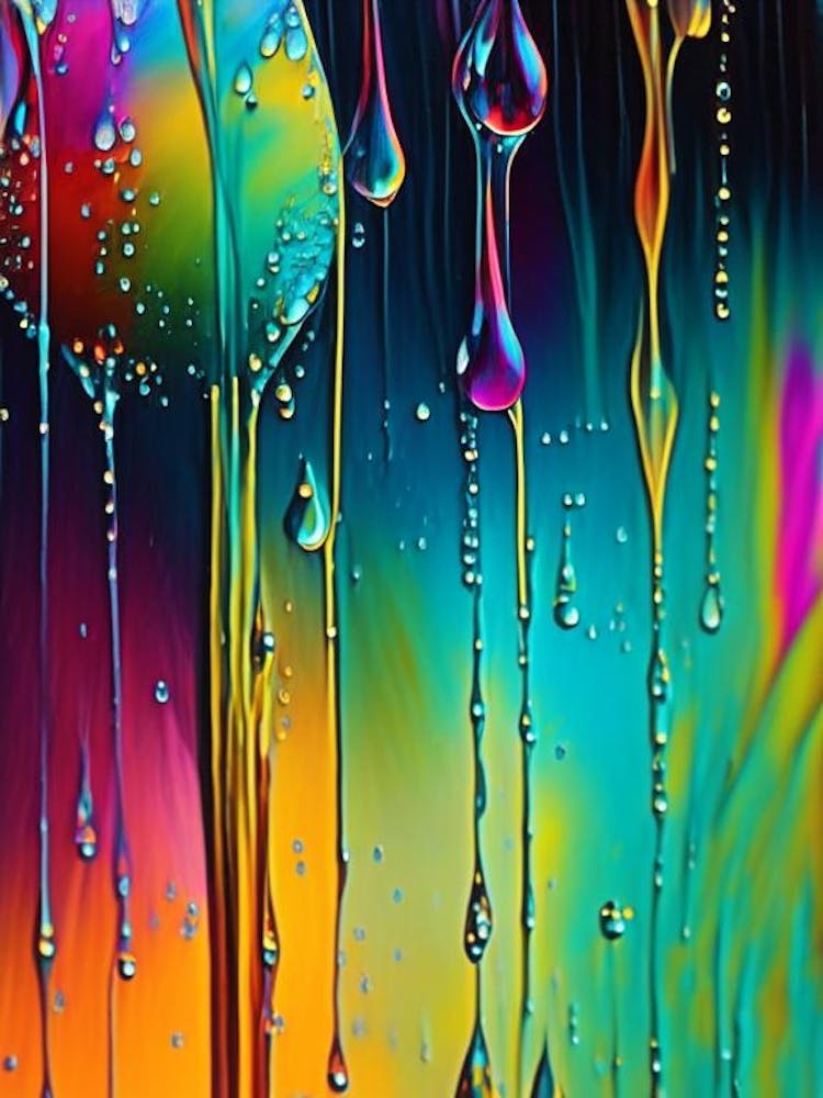 Water Droplets Waterscape Bright Abstract 2