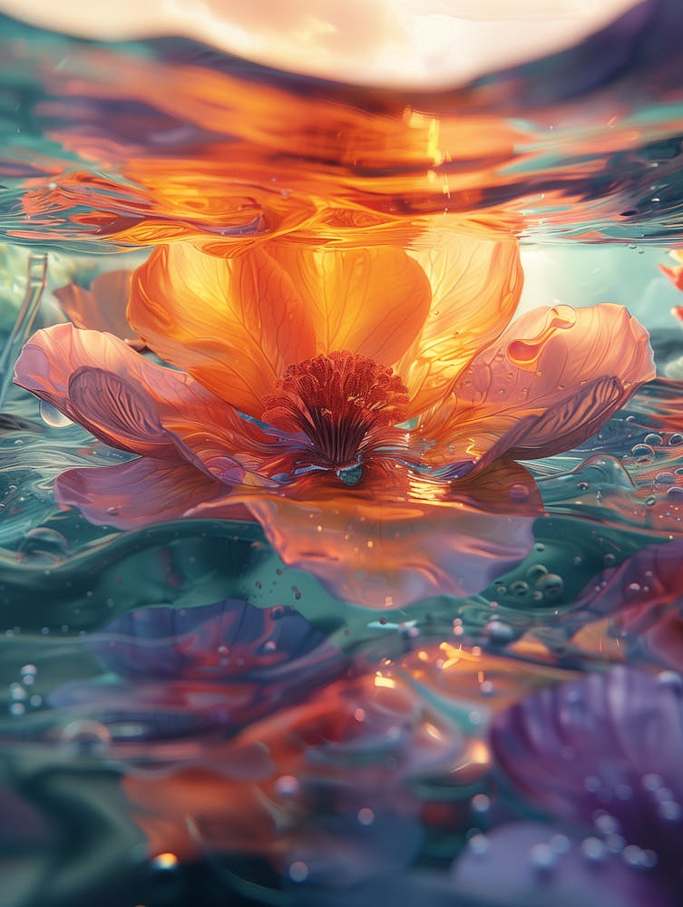 Flower In The Water