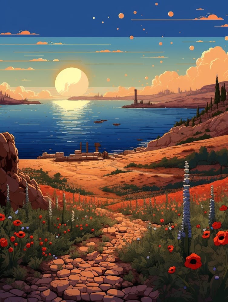 Gallipoli Battlefields Pixel-Kunst 2