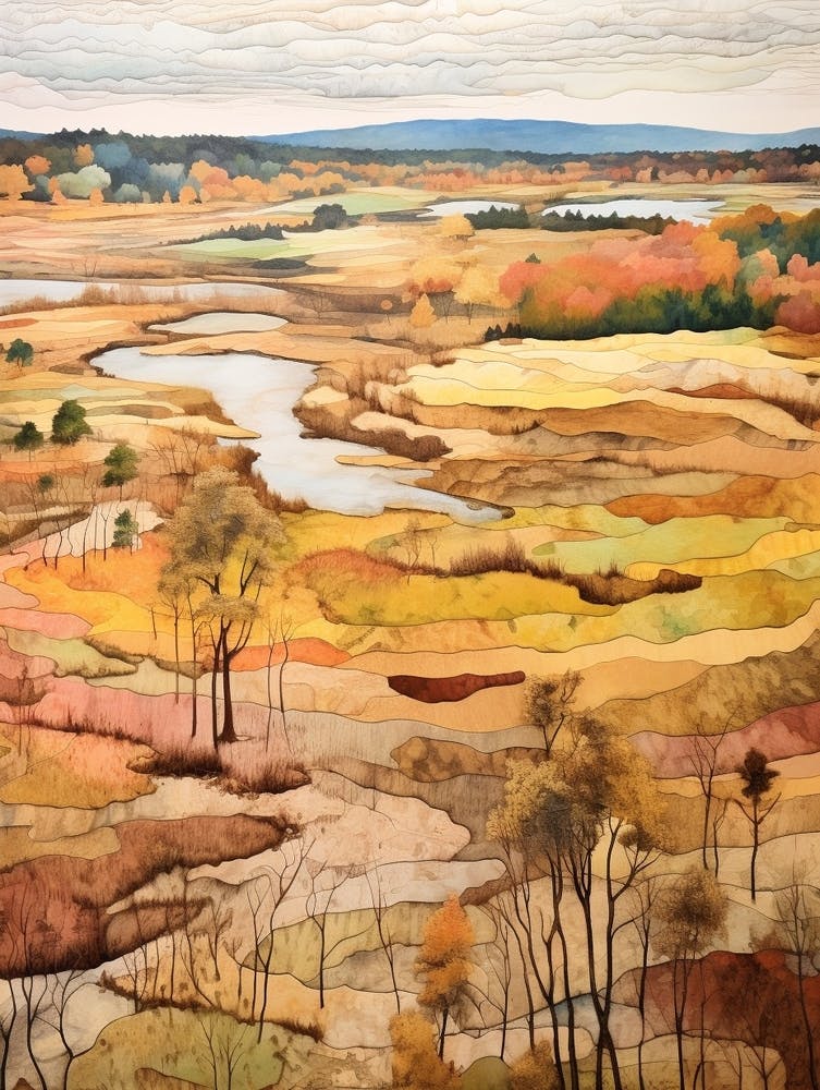 Autumn National Park Painting Cuyahoga Valley National Park Ohio Usa 3