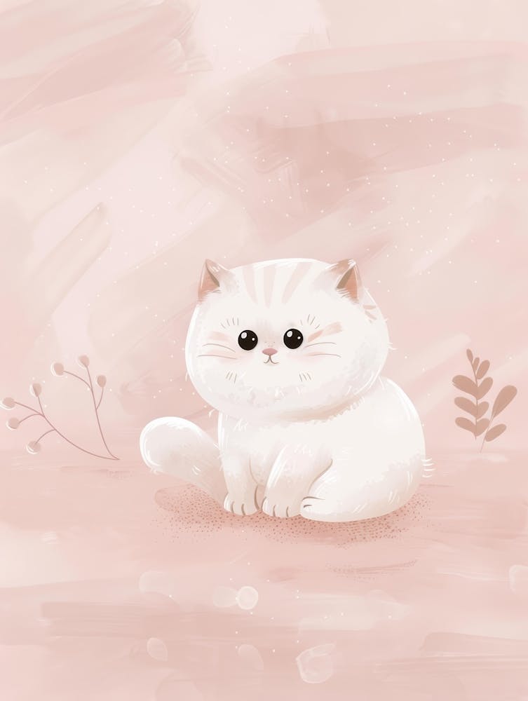 Cute White Cat