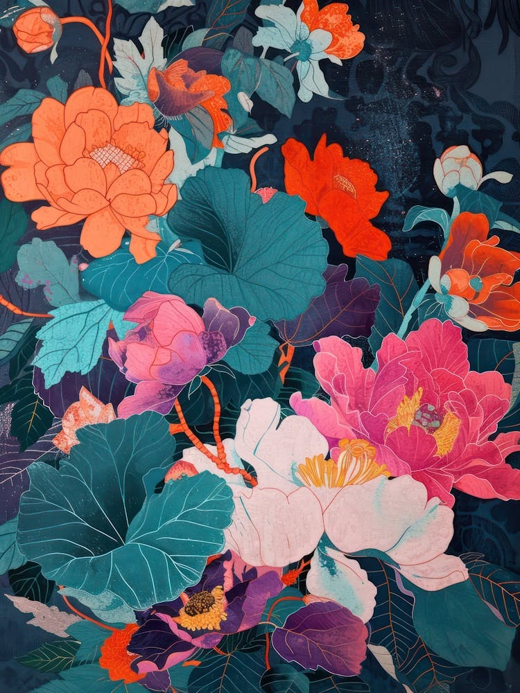 Hokusai  Great Japan Flowers Japanese 10